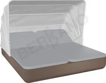 Berkano Grace Double Canopy с подушками (кофейный/серый)