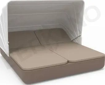 Berkano Grace Double Canopy с подушками (кофейный/canvas)