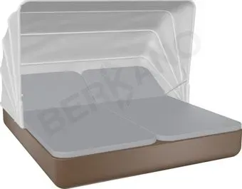 Berkano Grace Double Canopy с подушками (коричневый/серый)