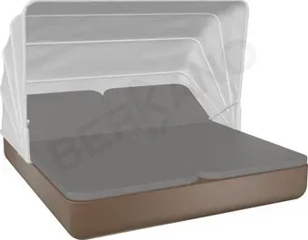 Berkano Grace Double Canopy с подушками (коричневый/графитовый)