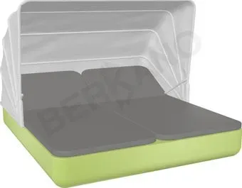 Berkano Grace Double Canopy с подушками (зеленый/графитовый)