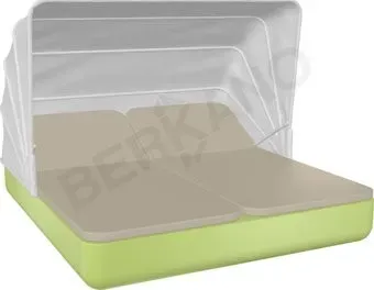 Berkano Grace Double Canopy с подушками (зеленый/бежевый)