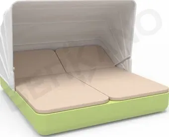 Berkano Grace Double Canopy с подушками (зеленый/milk)