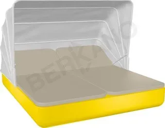 Berkano Grace Double Canopy с подушками (желтый/бежевый)