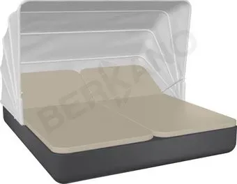Berkano Grace Double Canopy с подушками (графитовый/бежевый)