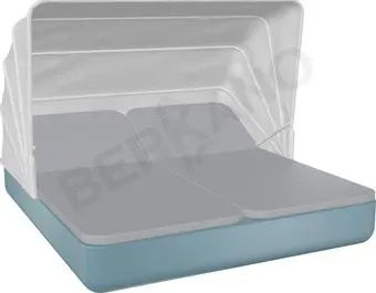 Berkano Grace Double Canopy с подушками (бирюзовый/серый)