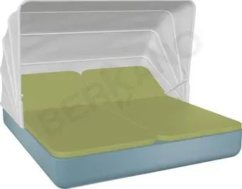 Berkano Grace Double Canopy с подушками (бирюзовый/зеленый)