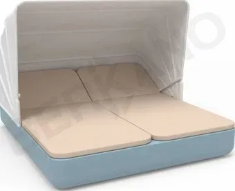 Berkano Grace Double Canopy с подушками (бирюзовый/milk)