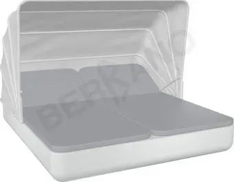 Berkano Grace Double Canopy с подушками (белый/серый)