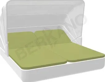 Berkano Grace Double Canopy с подушками (белый/зеленый)