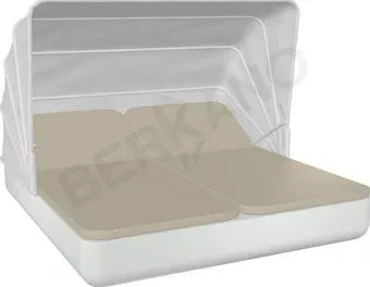 Berkano Grace Double Canopy с подушками (белый/бежевый)