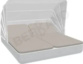 Berkano Grace Double Canopy с подушками (белый гранит/светло-серый)