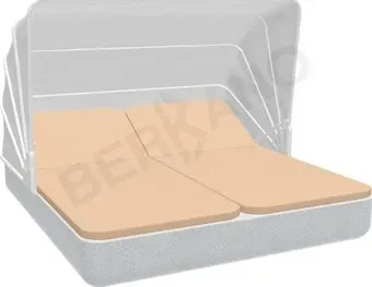 Berkano Grace Double Canopy с подушками (белый гранит/песчаный)