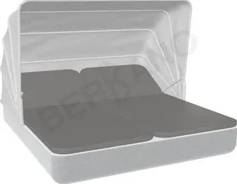 Berkano Grace Double Canopy с подушками (белый гранит/графитовый)
