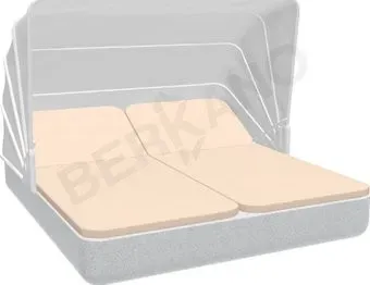 Berkano Grace Double Canopy с подушками (белый гранит/milk)