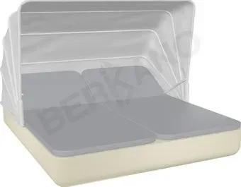 Berkano Grace Double Canopy с подушками (бежевый/серый)