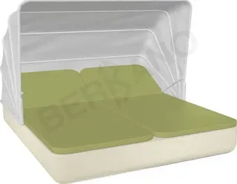 Berkano Grace Double Canopy с подушками (бежевый/зеленый)