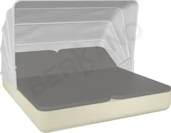 Berkano Grace Double Canopy с подушками (бежевый/графитовый)