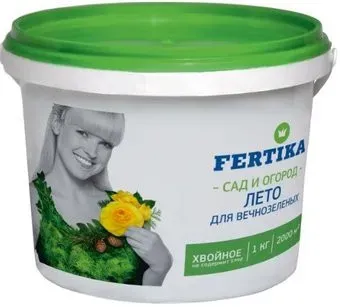Fertika Хвойное Лето NPK 8:7:21+S+MG+FE лето 1 кг