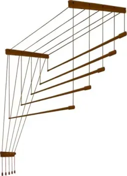 Comfort Alumin Потолочная Алюминиевая Bronze Premium 5 прутьев 2.6 м (бронзовый)