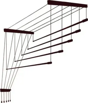 Comfort Alumin Потолочная 5 прутьев Chocolate Style 180 см (шоколадный)