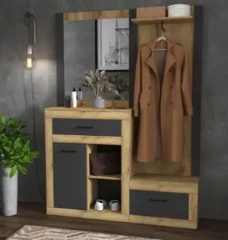 Интерлиния Loft LT-ШК2 (дуб золотой/антрацит)
