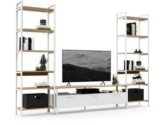 Crafto Лофт Фрида Симпл 04 274x40x190 (дуб/белый)