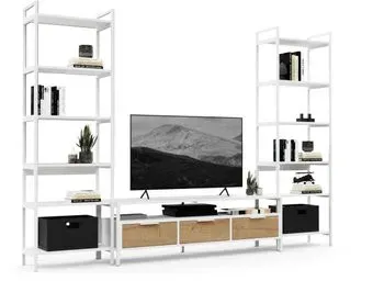 Crafto Лофт Фрида Симпл 03 274x40x190 (белый/дуб)