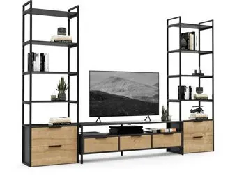 Crafto Лофт Фрида Квентин 16 274x40x190 (дуб/графит)