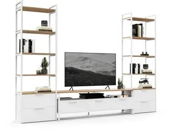 Crafto Лофт Фрида Квентин 14 274x40x190 (белый/дуб)