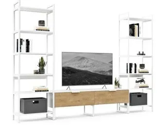 Crafto Лофт Рокки Симпл 02 270x38x190 (дуб/белый)