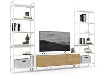 Crafto Лофт Анри Симпл 02 270x38x190 (белый/дуб)