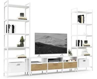 Crafto Лофт Агата Симпл 02 270x38x190 (белый/дуб)