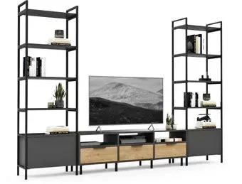 Crafto Лофт Агата Бонд 10 270x38x190 (графит/дуб)