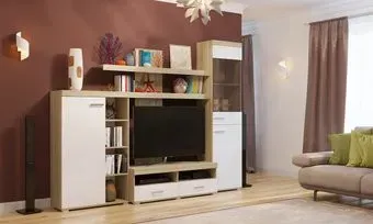 Памир Мистраль (дуб сонома/белый глянец)