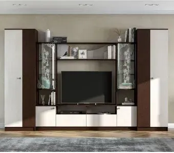 NN мебель МГС 8 исп 1 ЛДСП (дуб венге/ясень анкор светлый)