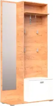Bravo Мебель Вегас 57x38x190 (белый/дуб крафт золотой)
