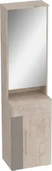 Мебельград Фан с зеркалом 55x40x210 (дуб бонифаций/мокко глянец)