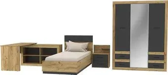 Интерлиния Loft-3 Спальня-3 (дуб золотой/антрацит)