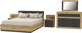 Интерлиния Loft-2 Спальня-2 (дуб золотой/антрацит)