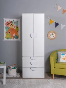 Mebelain Пикси 180 Три выдвижных ящика и полка (белый)