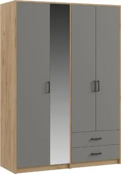 Genesis Мебель Svetlana Loft 4 двери (дуб золотой/серый)