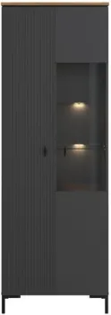 Black Red White San Gimignano REG1D1W с подсветкой (антрацитовый/дуб нокс)