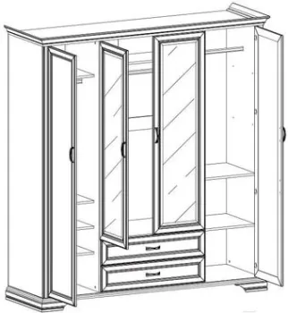 Anrex Tiffany 4D2SZ Вудлайн Кремовый