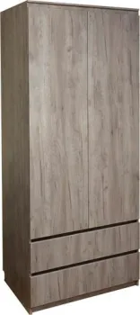 Поставымебель Для одежды 2-х дверный 90x58x210 КМС-Е-05 (дуб крафт серый)