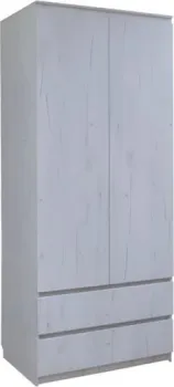 Поставымебель Для одежды 2-х дверный 90x58x210 КМС-Е-05 (дуб крафт белый)