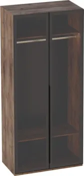 Мебельград Браун 102x53.5x226.5 (таксония/мрамор неро маркина)