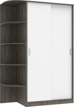 Кортекс-мебель Лагуна ШК04-00 (орех элия/белый, левая консоль)