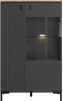 Black Red White San Gimignano REG1D1W/140 с подсветкой (антрацитовый/дуб нокс)