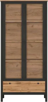 Black Red White Loft REG2W1S (дуб вотан/черный)